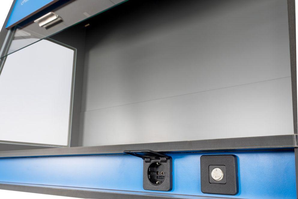 Dampafzuigkast - Wandcontactdoos en verlichtingsschakelaar